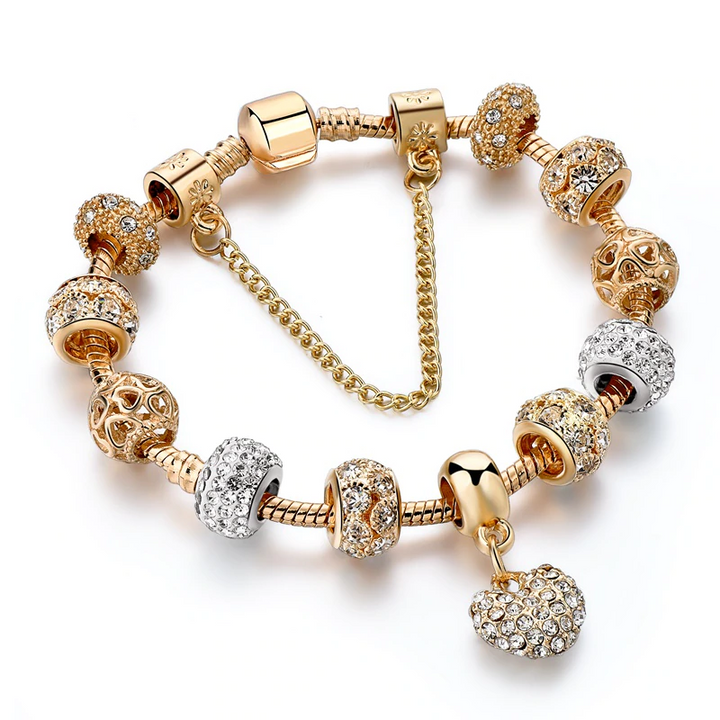 Javira | Pulsera modular dorada ajustable en longitud