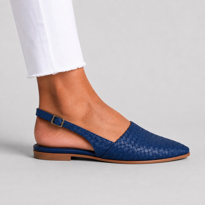 Bianka | Mocasines Trenzados con Correa Trasera y Diseño Cómodo