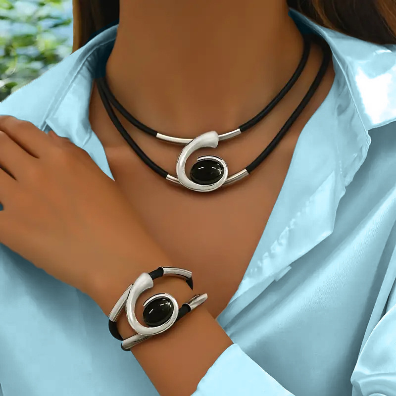 Suri  | Conjunto de collar y pulsera estilo vintage boho