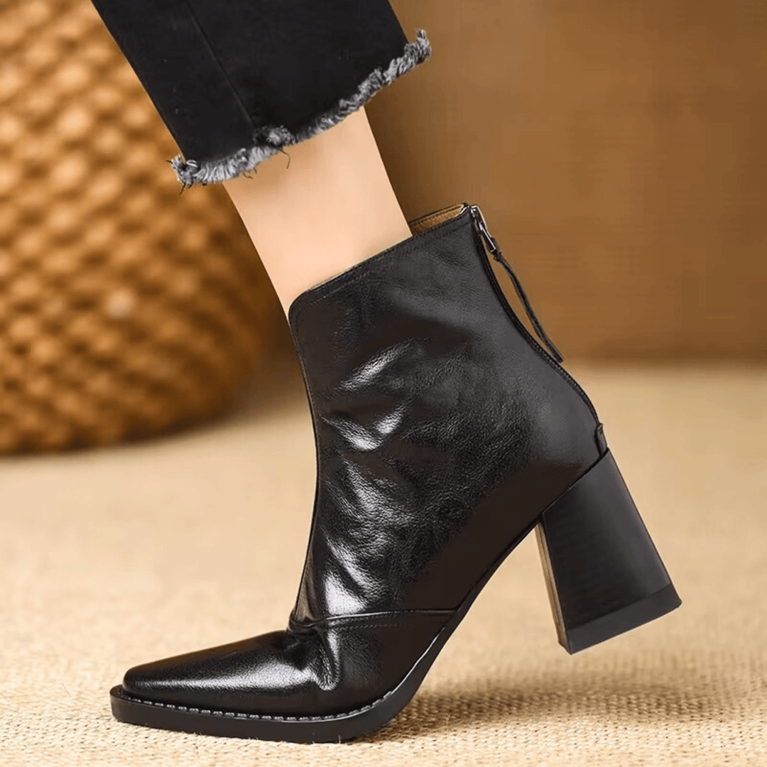 Cavelle | Botines de lujo cómodos con tacón medio estilizado