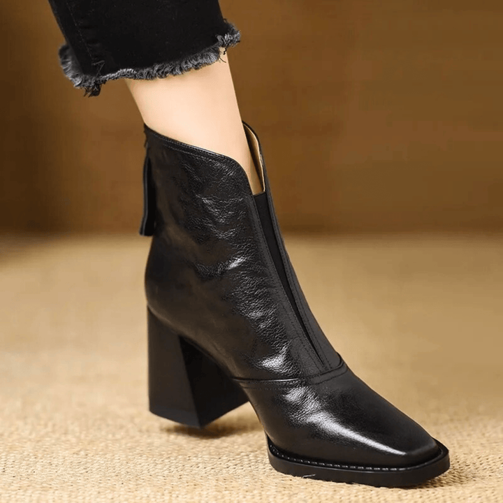 Cavelle | Botines de lujo cómodos con tacón medio estilizado