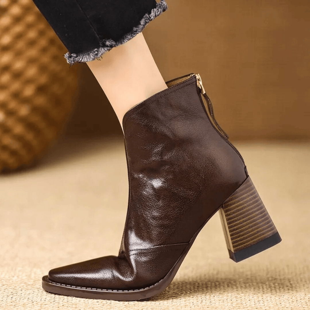 Cavelle | Botines de lujo cómodos con tacón medio estilizado